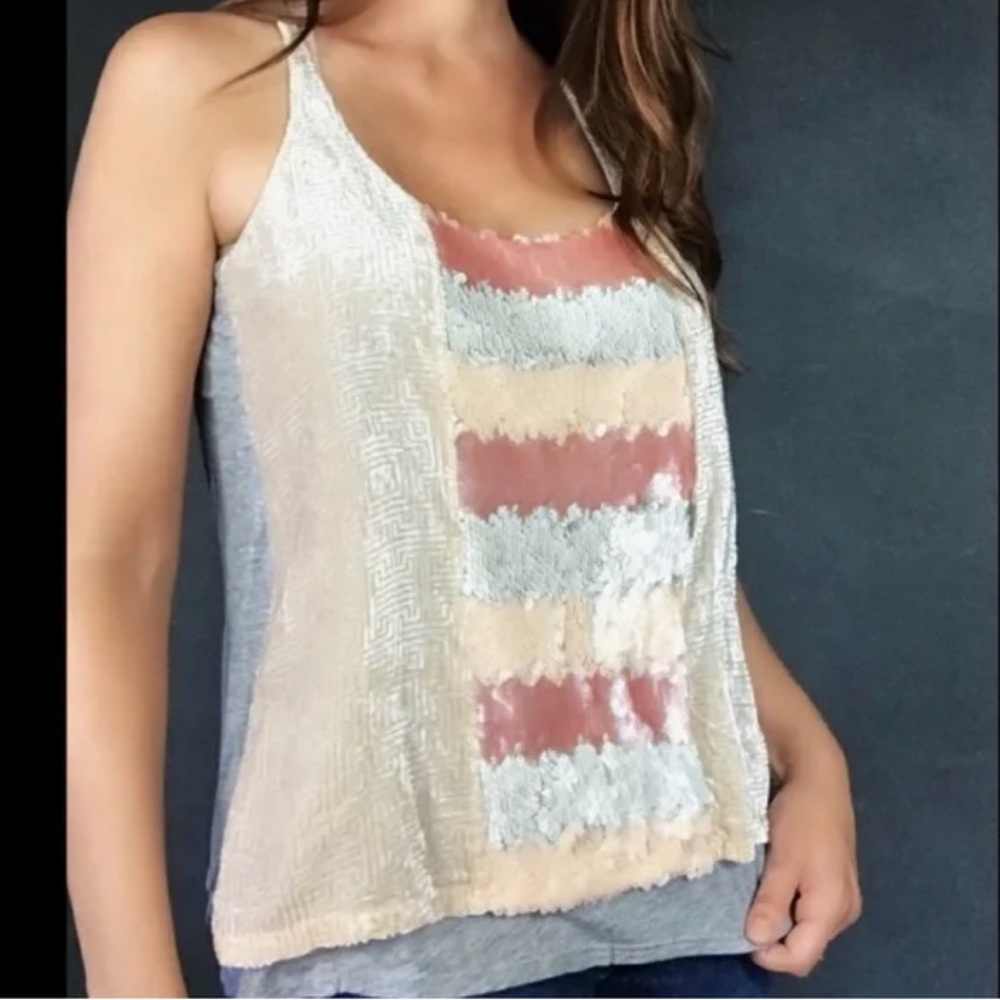 NWT Anthropologie Tiny Mixed Media Top size M